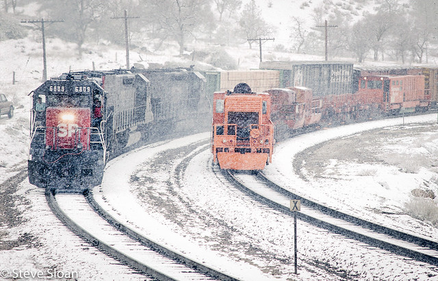 SP 6809 at Walong in snowstorm