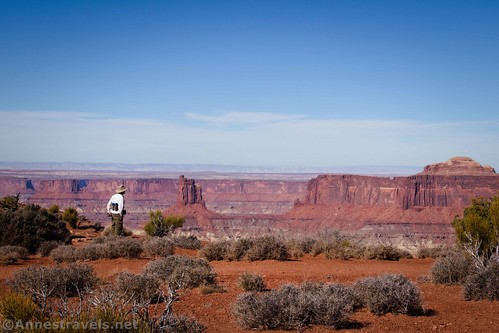 Unofficial viewpoint of Candlestick Tower along the Murphy Point Trail, Island in the Sky District, Canyonlands National Park, Utah