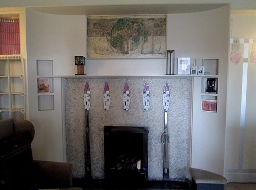 Fireplace, Hill House, Helensburgh, Charles Rennie Mackintosh