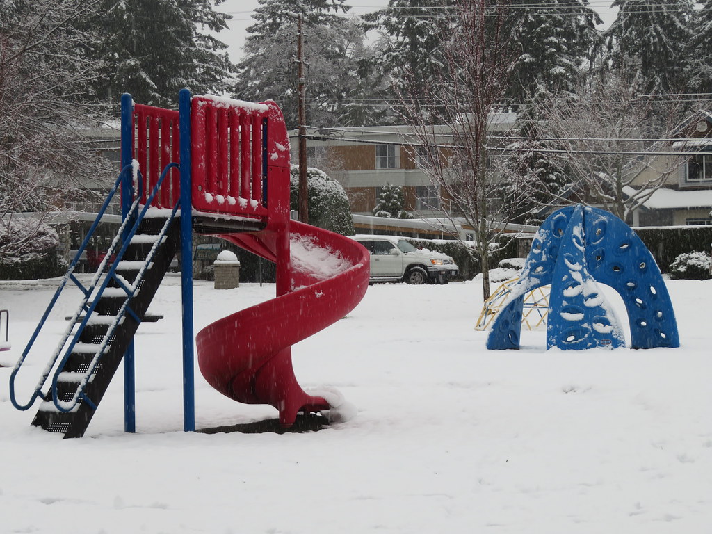 Snow in the Playground