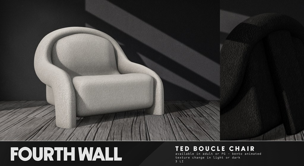 Fourth Wall / Ted Boucle Chair / Fifty Linden Friday
