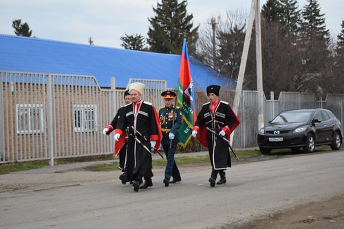 10 декабря 2021, Клирик епархии совершил освящение знамени Расшеватского станичного казачьего общества