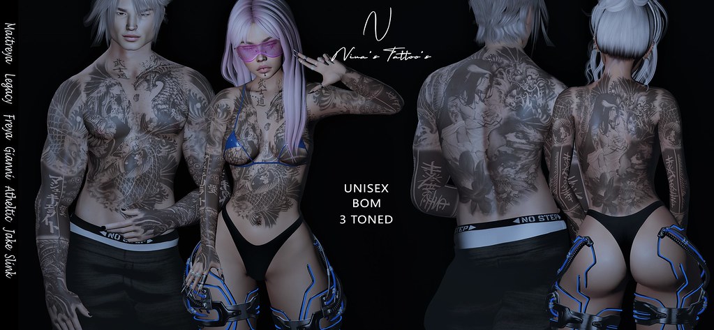 Tattoo Unisex BOM – 3Toned – Tokyo v.3 – Nina's Tattoo's