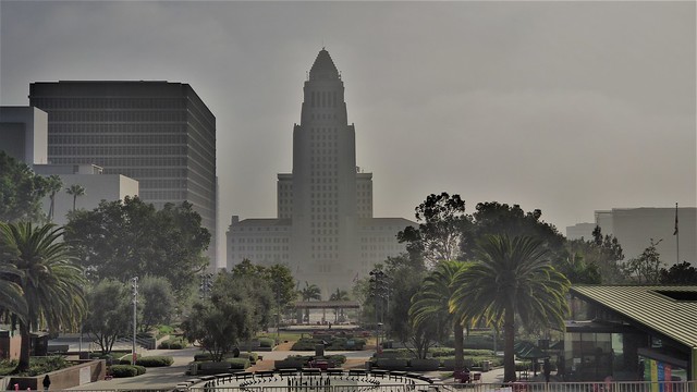 City Hall in a Morning Mist - Los Angeles, California