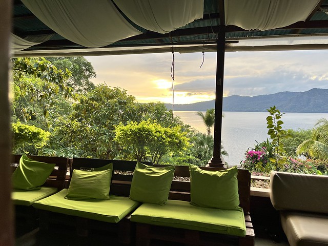 Lounge Benches at Hotel Paradiso on Laguna de Apoyo
