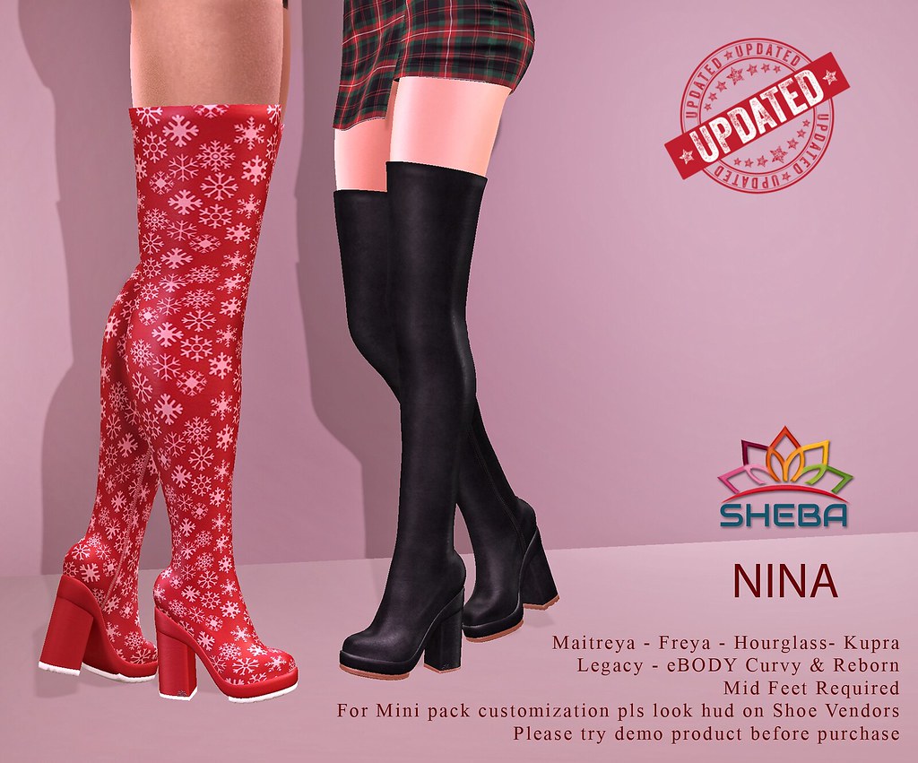 [Sheba] Nina Thigh High Boots UPDATED & @FBF SALE