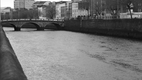 river city blackandwhite ngc dublin ireland bridge