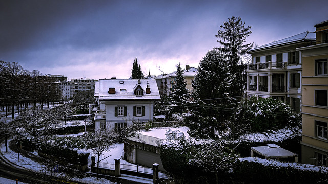 Lausanne sous la neige