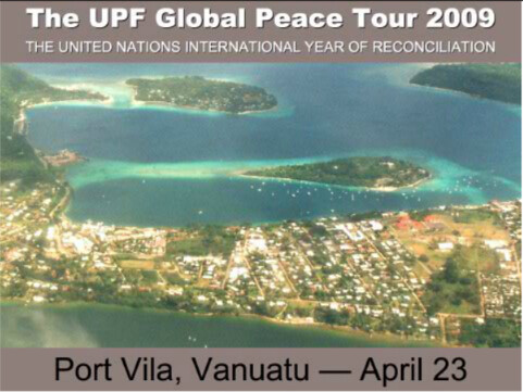 Vanuatu-2009-04-23-Vanuatu Deputy Prime Minister Welcomes Peace Tour