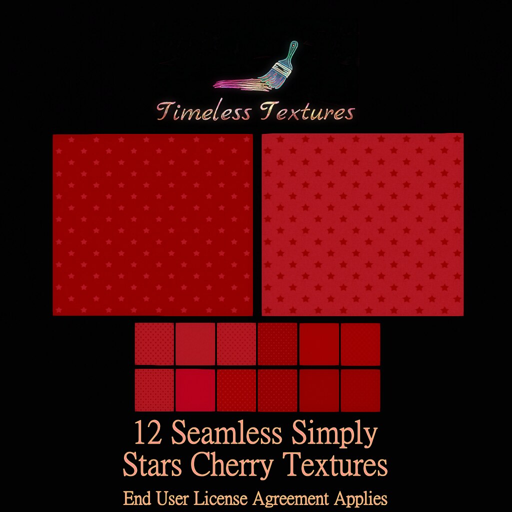 2021 Advent Gift Dec 11th –  12 Seamless Simply Stars Cherry Timeless Textures