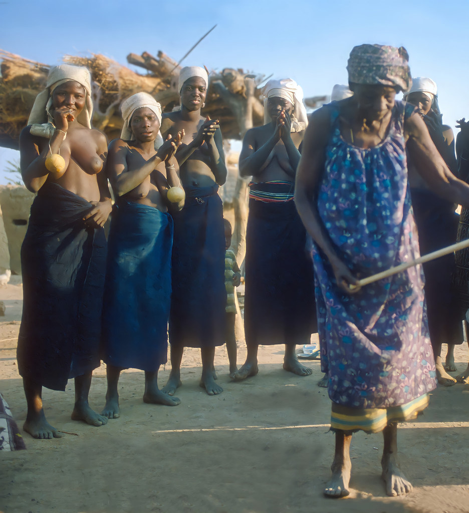 Young Bambara women after circumcision