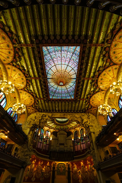 Spain：Barcelona：Palau de la Música Catalana 加泰羅尼亞音樂宮