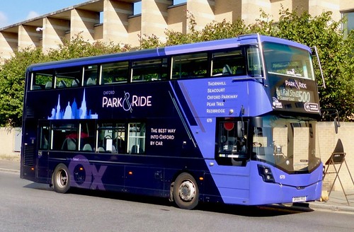 SK66 HVD ‘City of Oxford’ No. 679, ‘OXFORD PARK&RIDE’ Wright Streetdeck /2 on Dennis Basford’s railsroadsrunways.blogspot.co.uk’