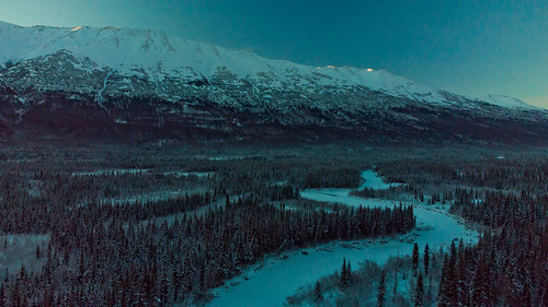 alaska eagleriver drone landscape winter djimini2