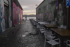 Empty restaurant tables #autumn #downtown #lisbon #portugal