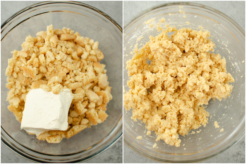 Process shots of making Sugar Cookie Truffles