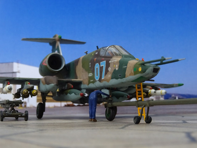 1:72 Tbilisi Aircraft Manufacturing TAM-1 „გველგესლას (Gvelgeslas/Viper)“, aircraft „Blue 07“ of the Georgian Aviation and Air Defence Command of the Defence Forces; Alekseevka air base (Tbilisi), 2021 (What-if/modified Hobbycraft kit)