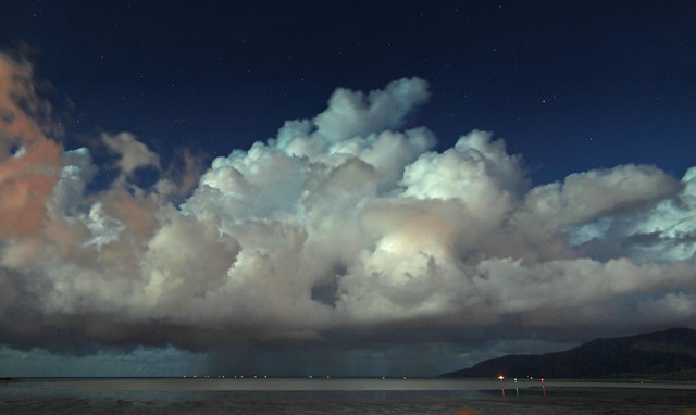 Nocturnal Rainstorm Over the Coral Sea - Dec 30, 2009