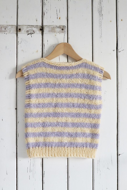 knitted striped spencer