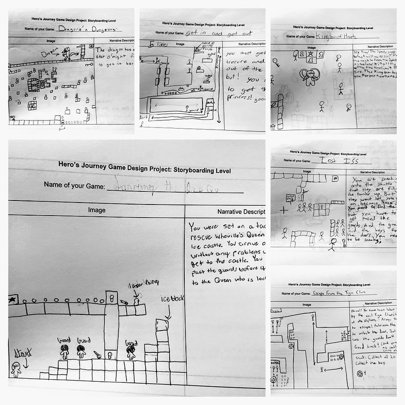 Video Game Design Storyboards