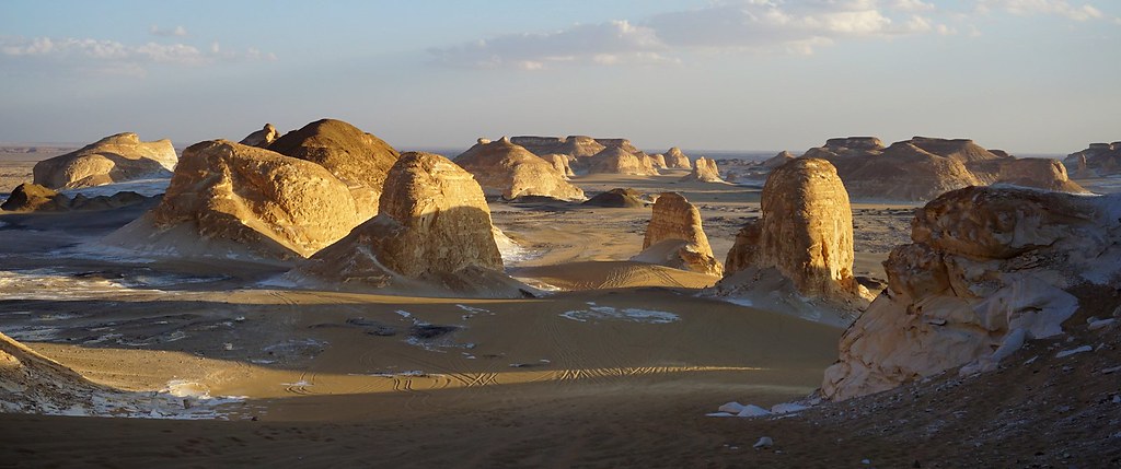 The Valley of Agabat in the White Desert, Egypt.