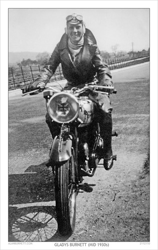 Gladys On A Motor Bike | by Alan Burnett