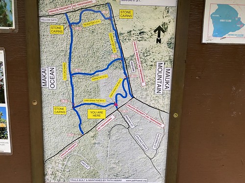 Map at the start of the trail