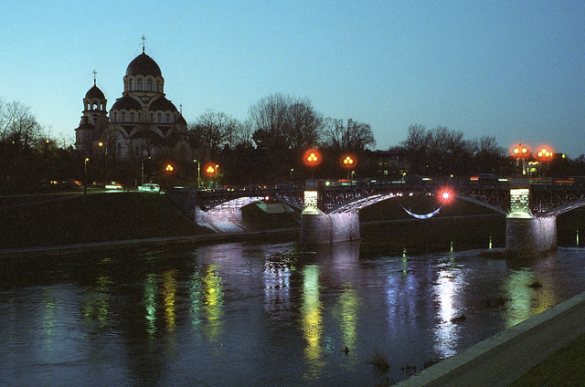 November evening at the Žvėrynas bridge II