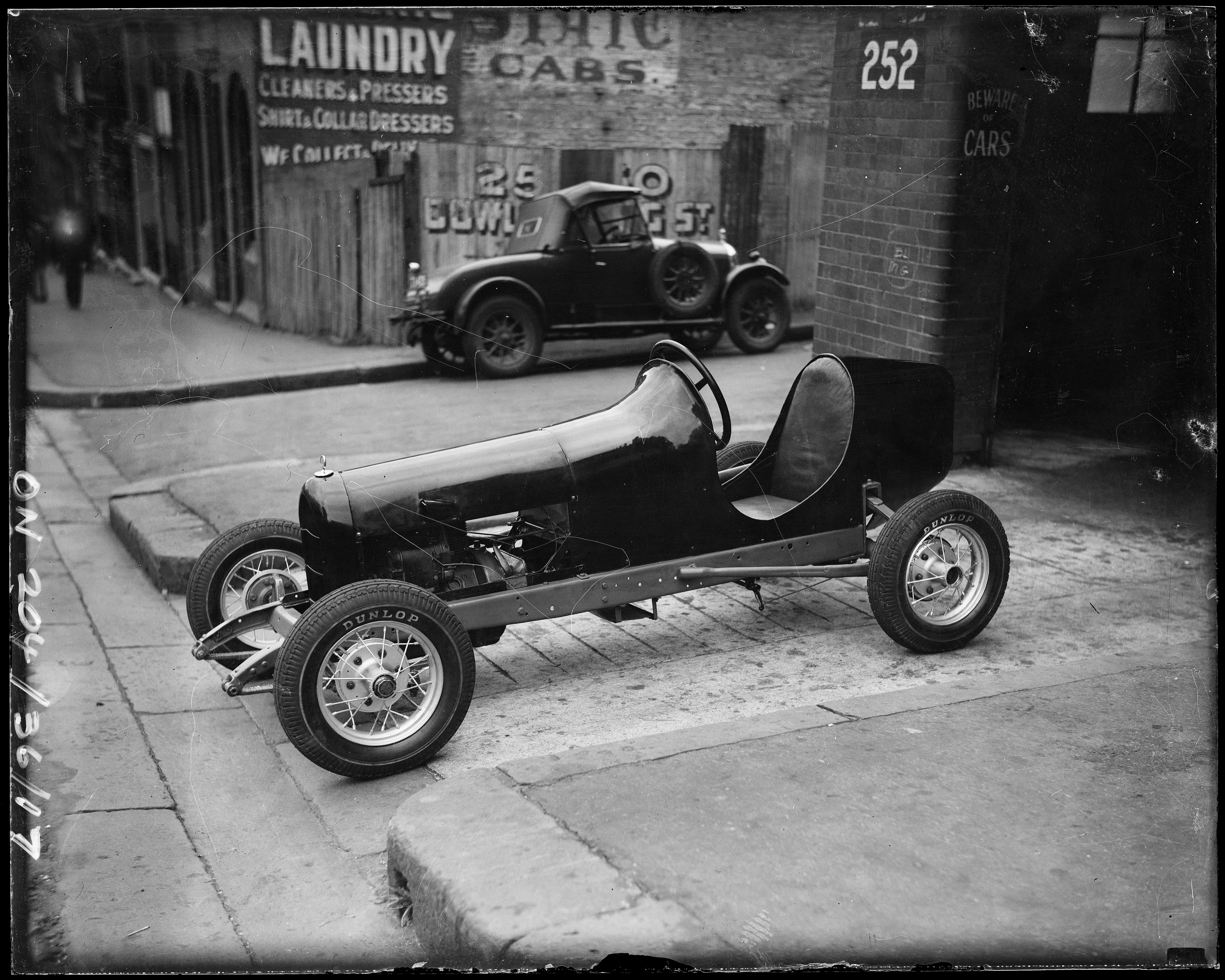 Probably Arch Tuckett's Midget speedcar with Henderson motorcycle engine, Sydney, 1934