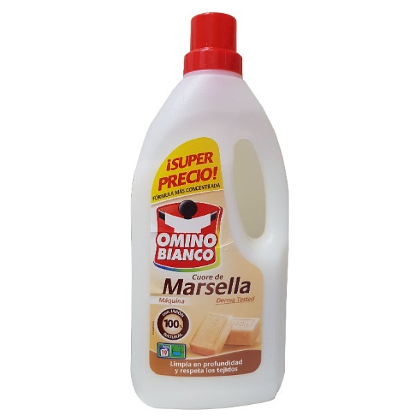 Omino Bianco Cuore de Marsella detergente líquido 19 lavados 950ml