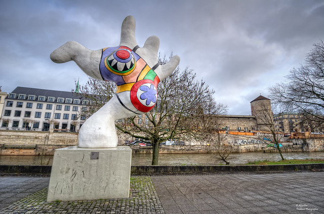 Niki de St. Phalle’s sculptures Die Nanas (V). Hannover