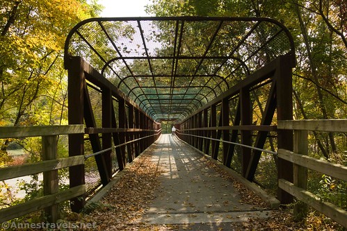 The bridge over NY-14 on the Catharine Trail, New York