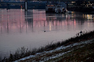Sunrise on the Ohio River
