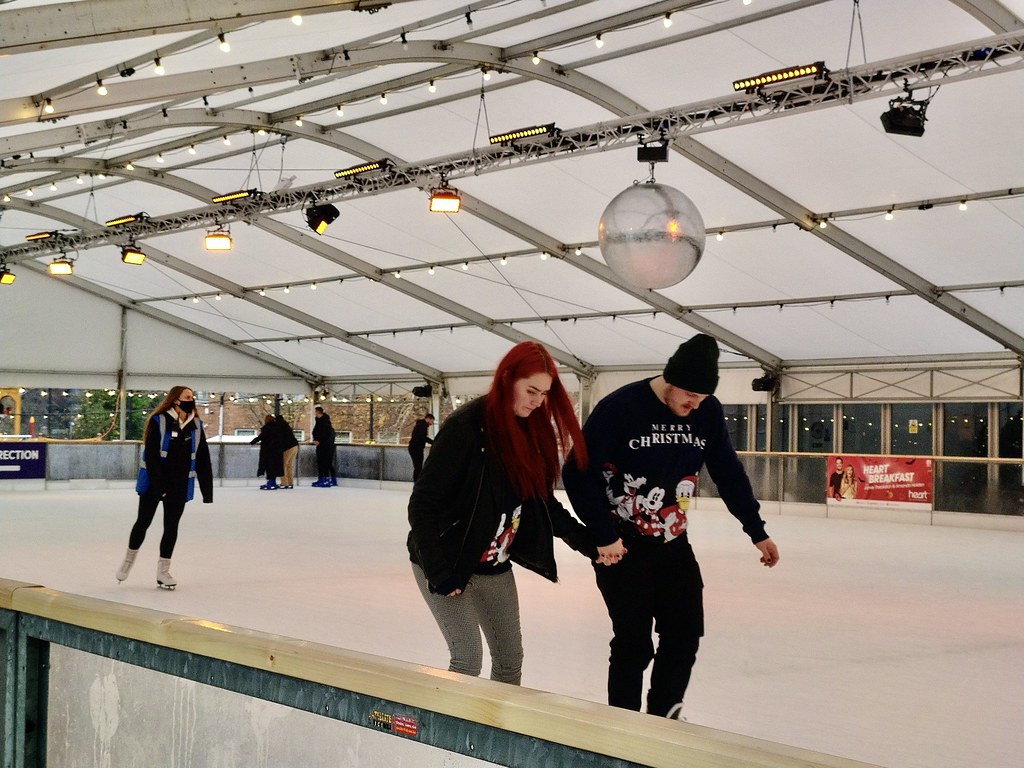 Skating in Manchester at Christmas