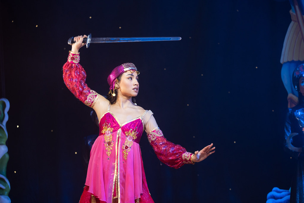 Princess Jasmine at the Aladdin Pantomime, Manchester Opera House