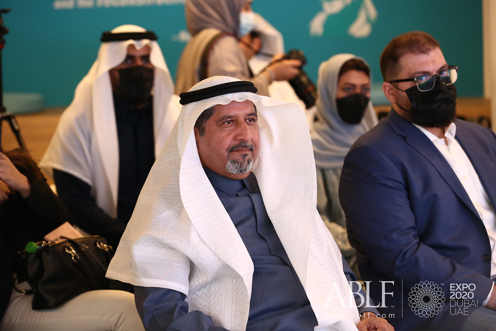 (L-R) H.E. Eng Bader Abdullah Al-Dulami, Vice Minister of Transport and Logistics Services, KSA and Noor Alnahhas, CEO & Co-Founder, Nybl, KSA