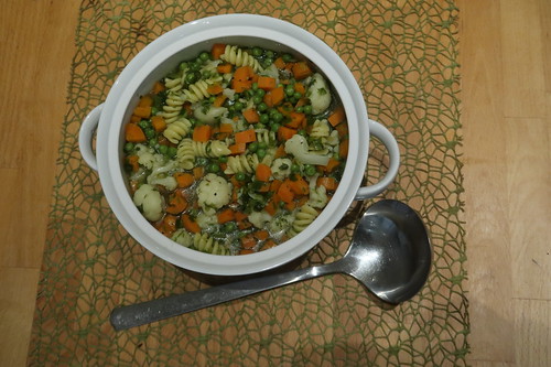 Gemüse-Nudel-Suppe (Schüssel)
