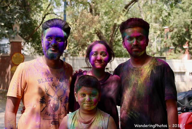 Holi Multicoloured Fun - Vadodara Gujarat India