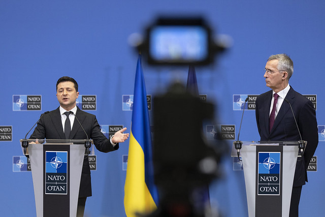 The President of Ukraine visits NATO