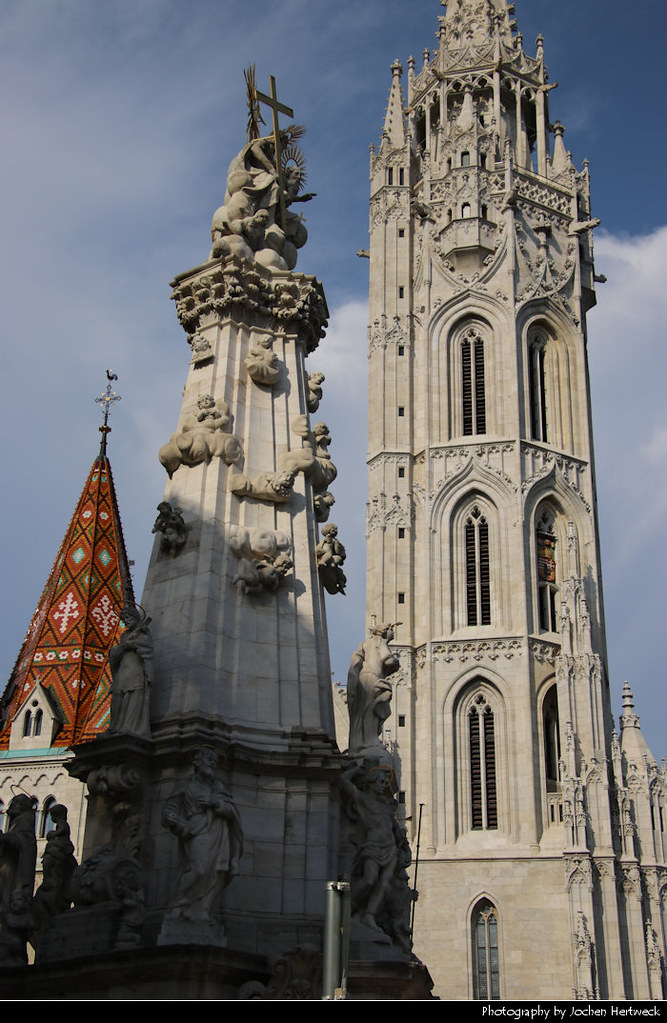 Matthias Church  & Holy Trinity Column, Budapest, Hungary