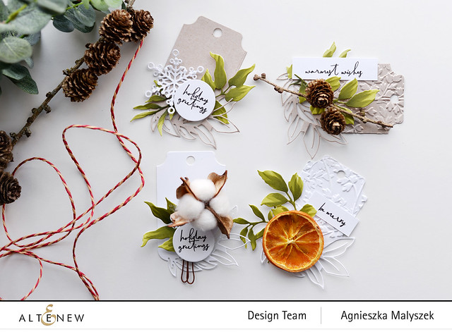 decorative christmas tags