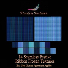 2021 Advent Gift Dec 17th -  14 Seamless Festive Ribbon Frozen Timeless Textures