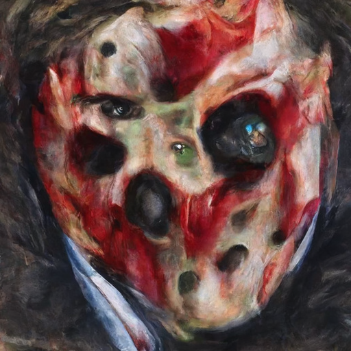 'a detailed painting of Jason Vorhees' Velocity Diffusion Text-to-Image