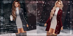 roslyn. “Corinne” Peacoat Dress & Boots @ Tres Chic // GIVEAWAY!