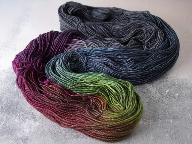 Favourite Sock – hand-dyed superwash merino 4 ply/fingering yarn 100g – ‘Stormbow’