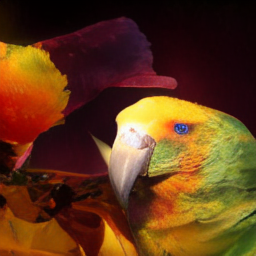 'a colorful parrot' Looking Glass Text-to-Image