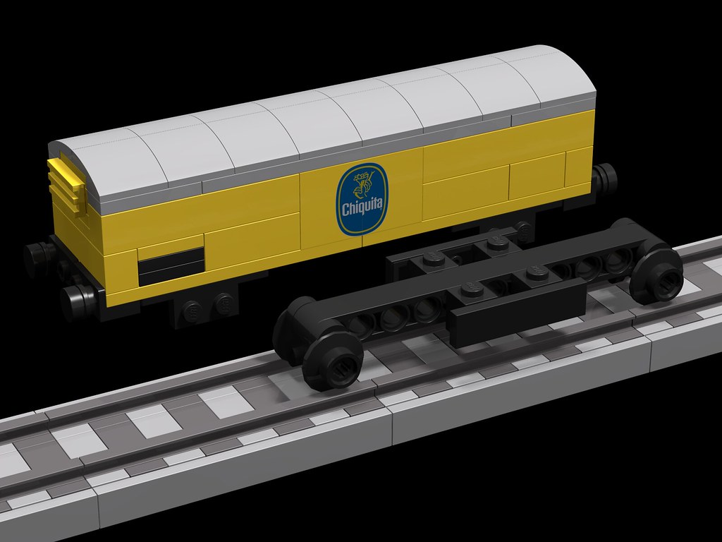 Lego H0 1:87 wagon with H0 metal wheels - "Chiquita"