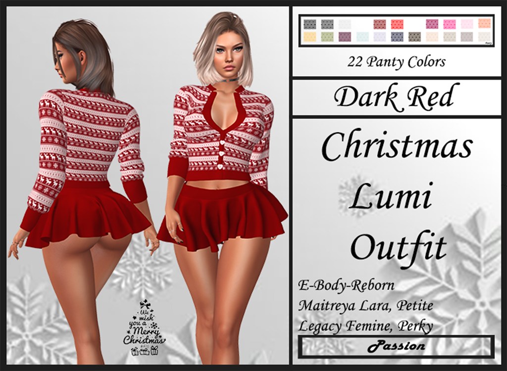 Passion-Christmas-Lumi-Outfit-Dark Red