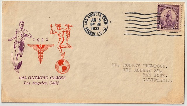 1932 Olympics Envelope COllectable EPhemera