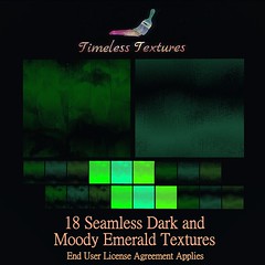 2021 Advent Gift Dec 19th -  18 Seamless Dark and Moody Emerald Timeless Textures